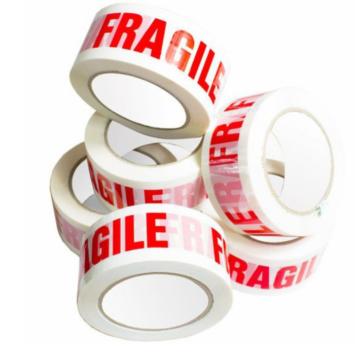 Fragile Packaging Tape 48MM x 66M Secure Sticky Sealing Tape for Parcel Boxes