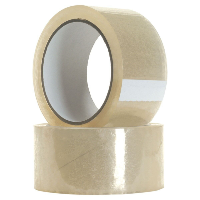 Clear Packaging Tape - (48MM x 66M) - Strong heavy duty tape, Secure Tape for Parcel Boxes