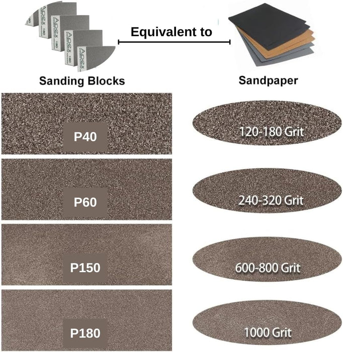 P80 WET/DRY FOAM SANDING BLOCKS ALL GRITS PREMIUM QUALITY