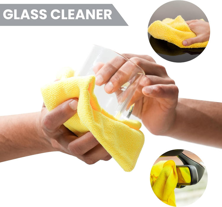 32 X 32 CM Microfibre Cleaning Cloth Multi-Purpose Reusable Pack of 5 Cloths