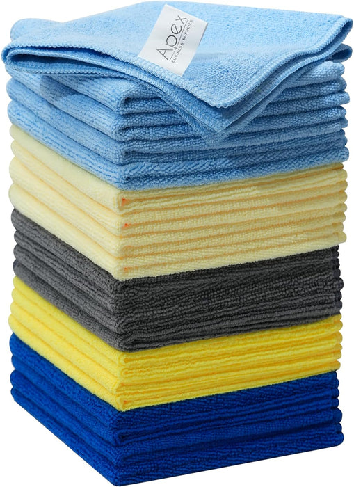 32 X 32 CM Microfibre Cleaning Cloth Multi-Purpose Reusable Pack of 5 Cloths