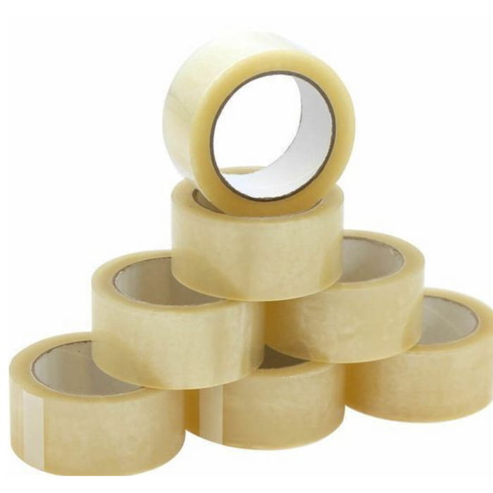 Clear Packaging Tape - (48MM x 66M) - Strong heavy duty tape, Secure Tape for Parcel Boxes