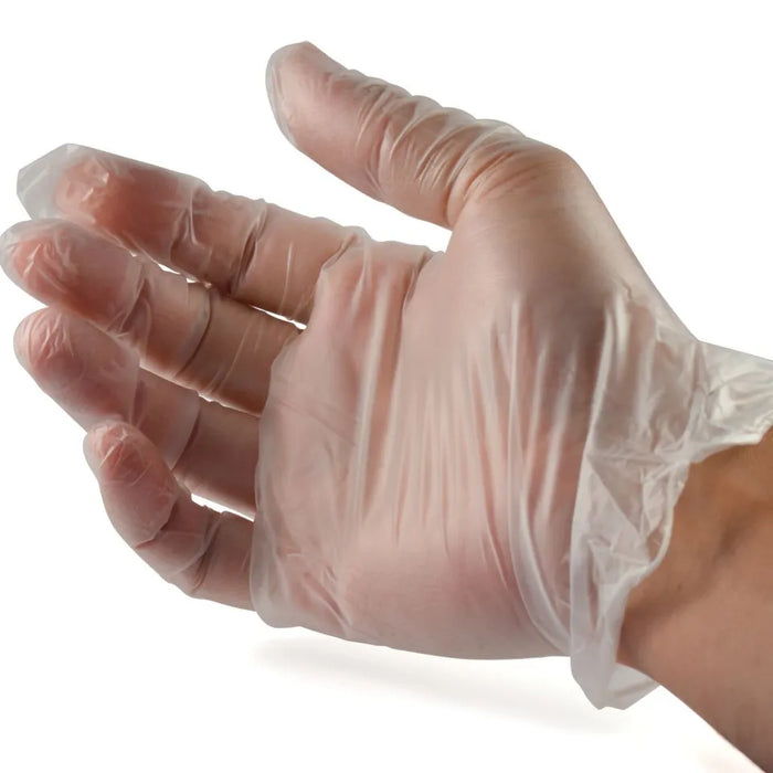 Aurelia Delight PF Clear Vinyl Disposable Gloves, Powder Free & Latex Free Box Of 100