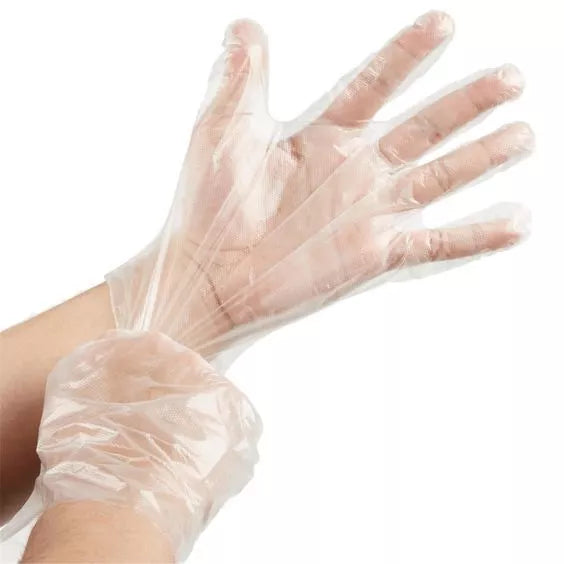 Aurelia Delight PF Clear Vinyl Disposable Gloves, Powder Free & Latex Free Box Of 100